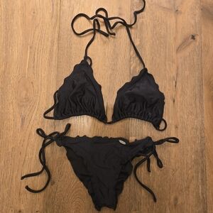 Luli Fama Black Bikini Set